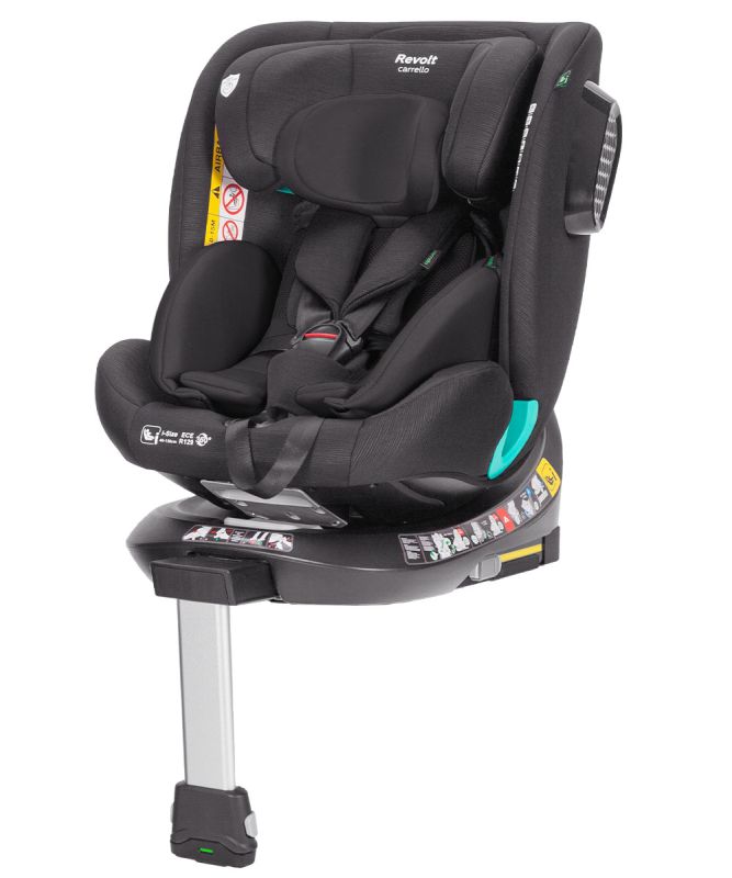 Автокресло CARRELLO Revolt CRL-15805/1 Space Black i-Size 40-150см ISOFIX с поворотом и опорной стойкой