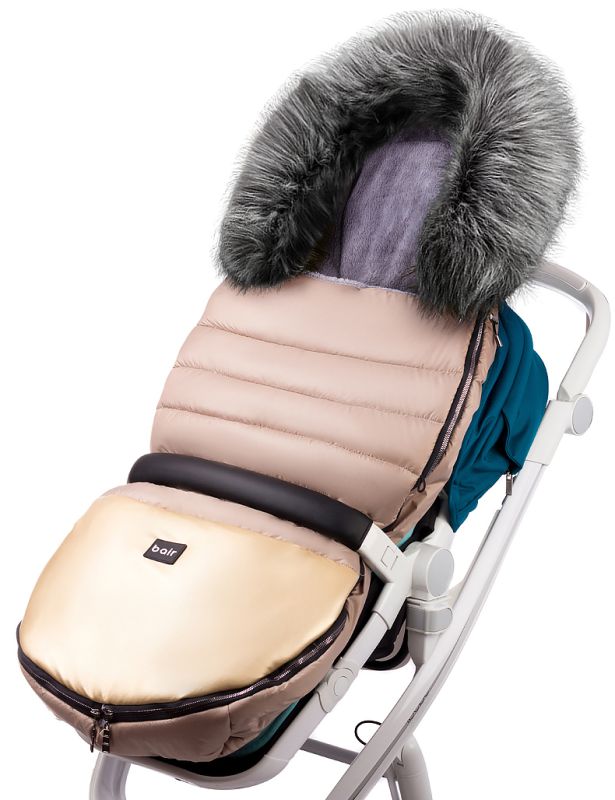 Зимний конверт Bair Polar premium  капучино - золотая кожа