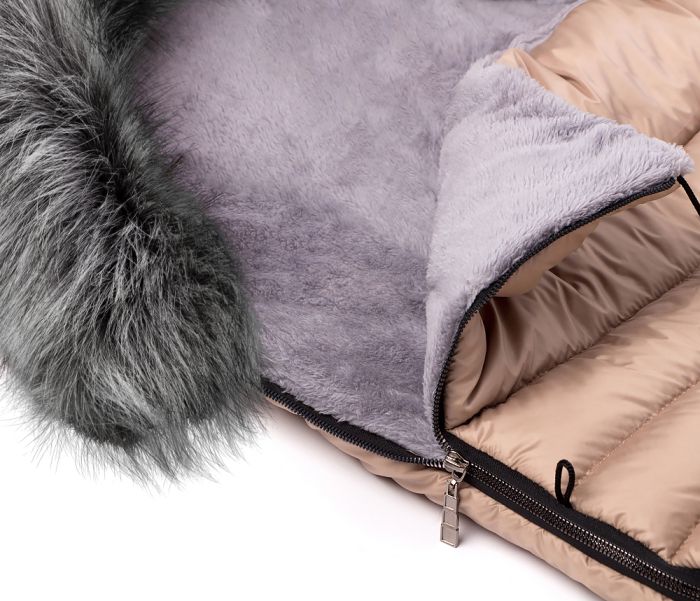 Зимний конверт Bair Polar premium  капучино - золотая кожа