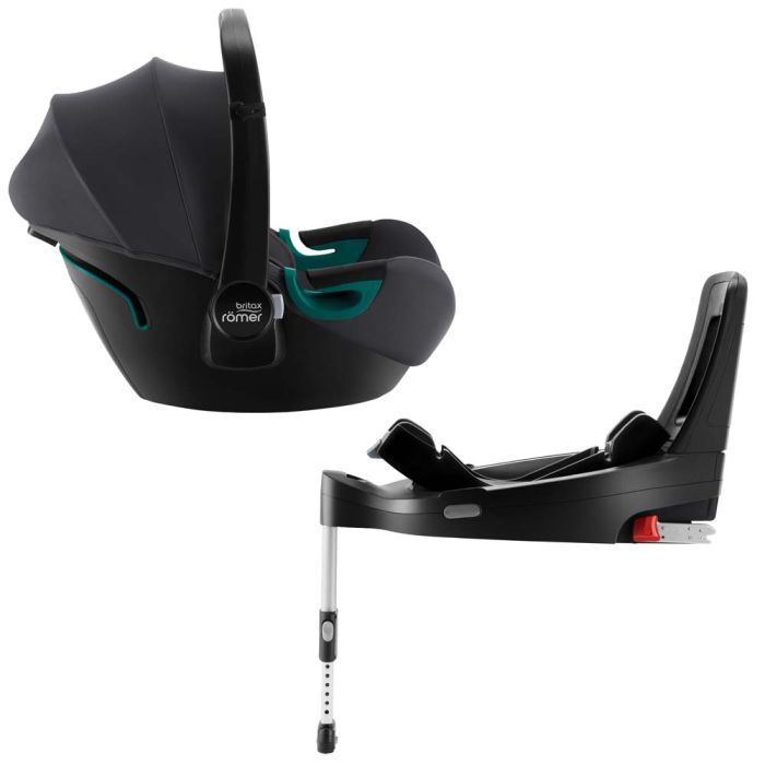 Автокресло BRITAX-ROMER BABY-SAFE3 i-SIZE Midnight Grey с платформой FLEX BASE