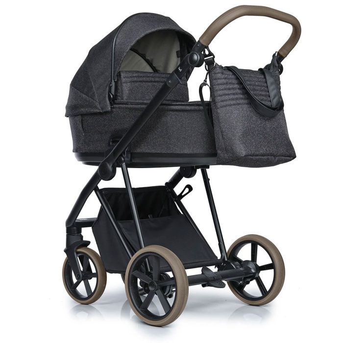 Коляска 2 в 1 Roan ivi Vintage 2.0 Pixel Dark ECO