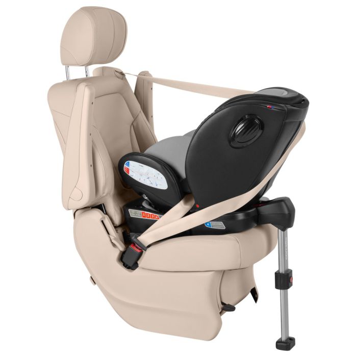 Автокресло CARRELLO Asteroid+ CRL-15801 Marble Grey 0+1/2/3 ISOFIX с поворотом и опорной стойкой