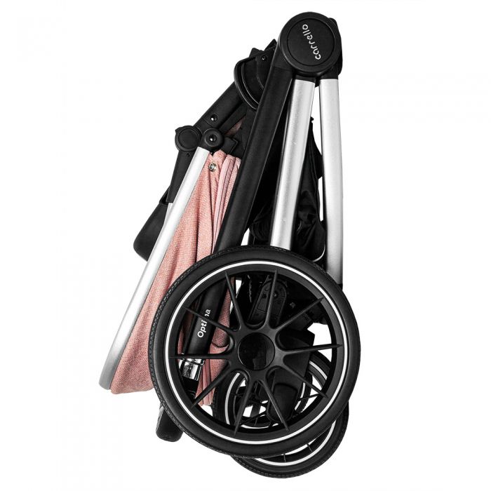 Коляска 2 в 1 CARRELLO Optima CRL-6503 Hot Pink в льне