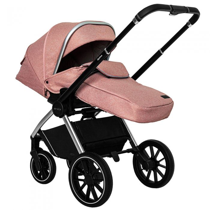 Коляска 2 в 1 CARRELLO Optima CRL-6503 Hot Pink в льне