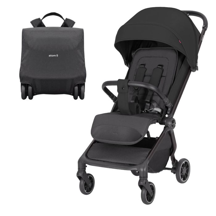 Коляска прогулочная CARRELLO Atom S CRL-5526 Storm Black
