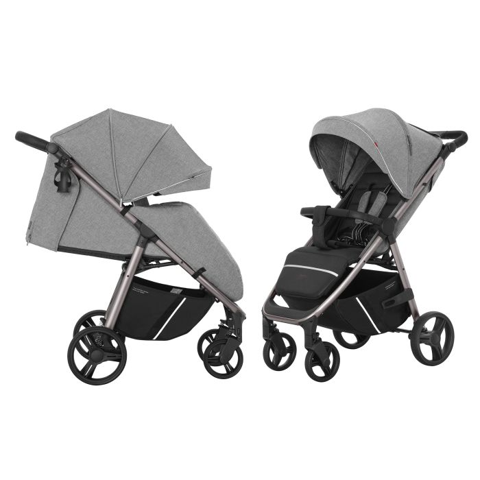 Коляска прогулочная Carrello Bravo CRL-8512/1 Metal Grey + дождевик L