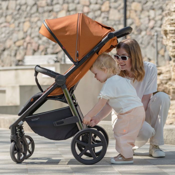 Коляска прогулочная CARRELLO Bravo CRL-5515 Tango Orange 2024 NF
