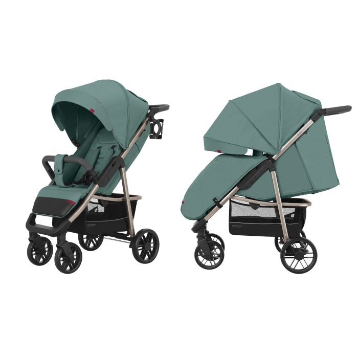 Коляска прогулочная CARRELLO Echo CRL-8508 Emerald Green + дождевик L