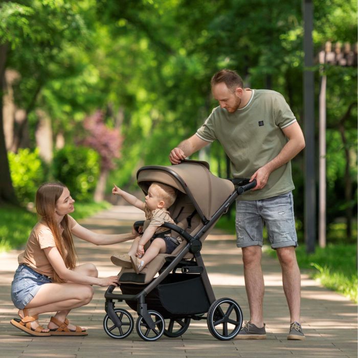 Коляска прогулочная CARRELLO Bravo SL Deluxe CRL-5520 Caramel Beige
