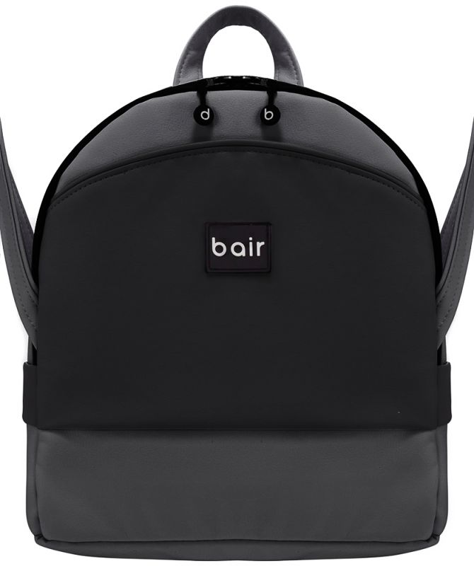 Коляска 2 в 1 Bair Next кожа 100% 25 графит
