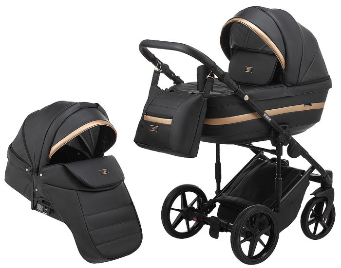 Коляска 2 в 1 Adamex Rimini ECO кожа 100% RI-203