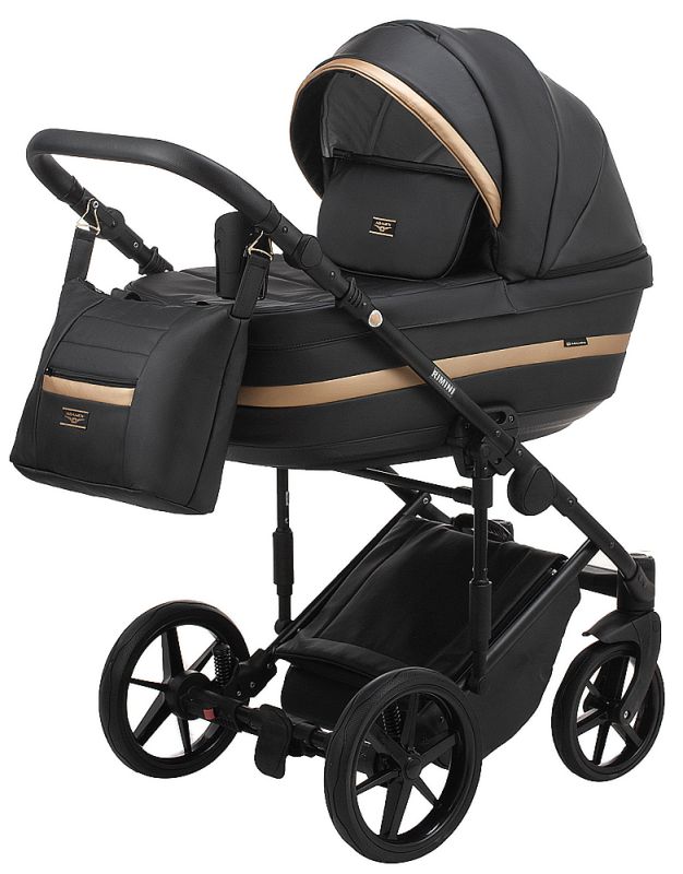 Коляска 2 в 1 Adamex Rimini ECO кожа 100% RI-203
