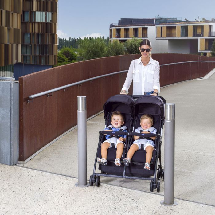 Прогулочная коляска для двойни Chicco Ohlala Twin Black