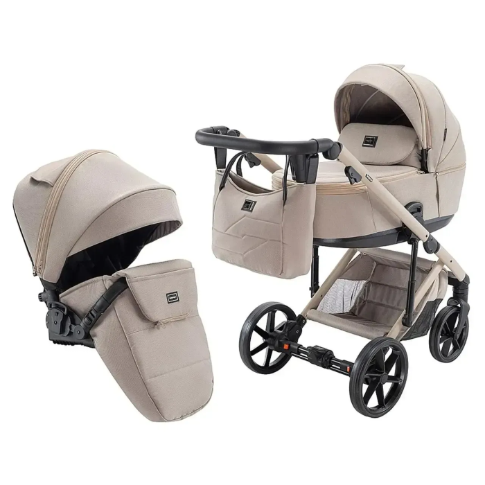 Коляска 2 в 1 Adamex Dolce Natura 4 Cappuccino