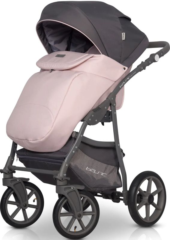 Коляска 2 в 1 Riko Basic Pastel 03 Powder Pink