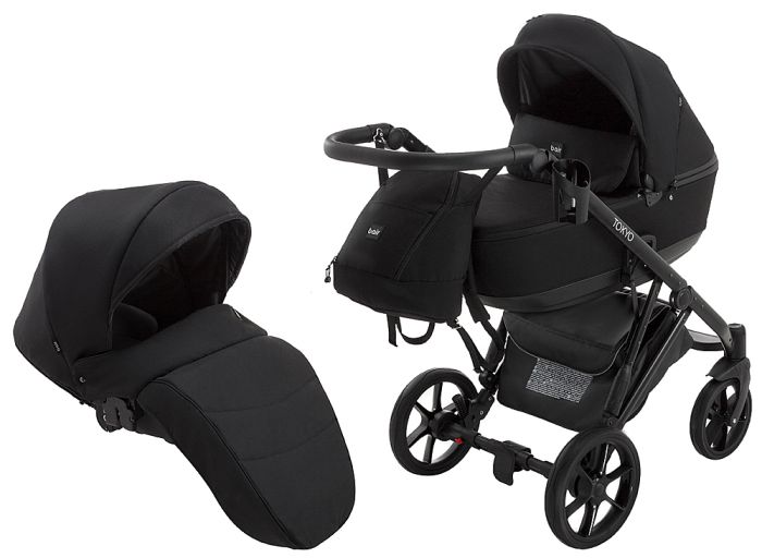 Коляска 2 в 1 Bair Tokyo Soft 2 черный