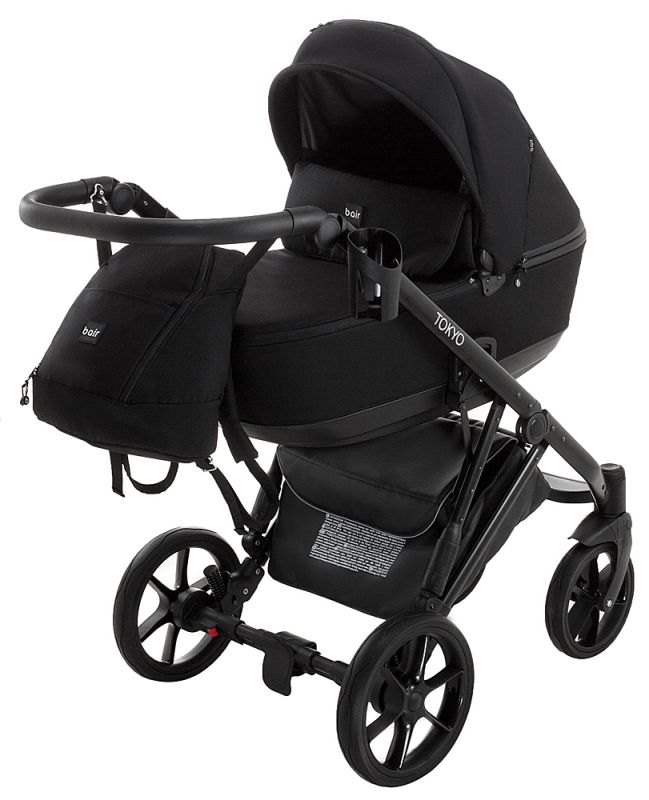 Коляска 2 в 1 Bair Tokyo Soft 2 черный