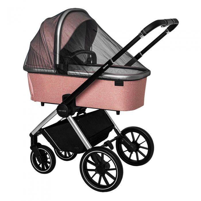 Коляска 2 в 1 CARRELLO Optima CRL-6503 Hot Pink в льне