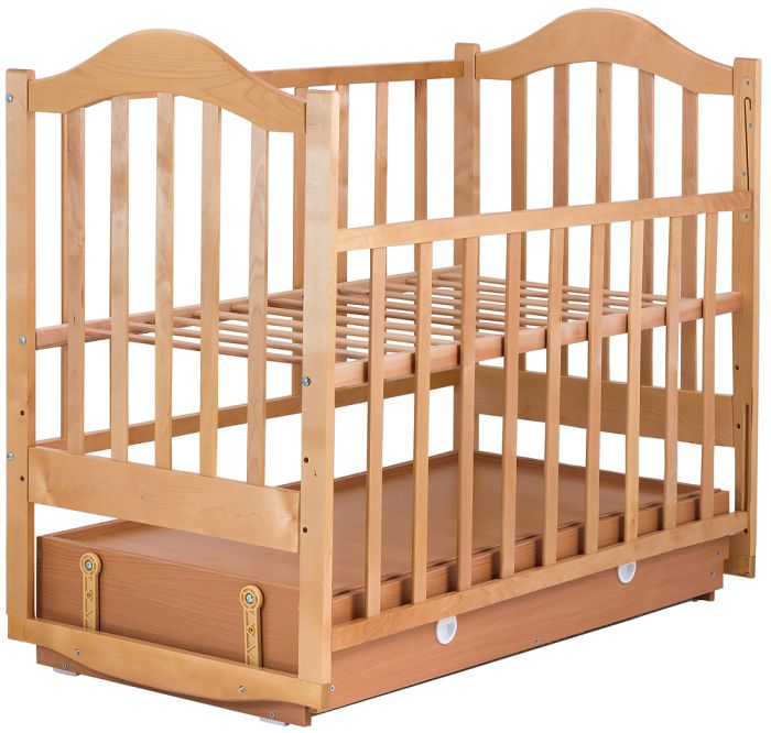 Кровать Babyroom Дина D304 маятник, ящик  лакированная