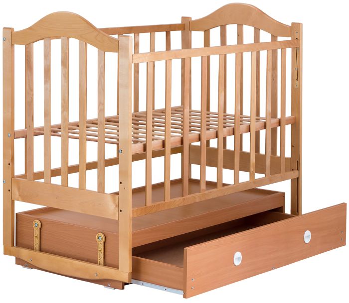 Кровать Babyroom Дина D304 маятник, ящик  лакированная