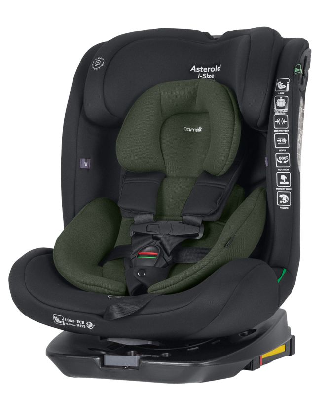 Автокресло CARRELLO Asteroid i-Size CRL-17001 Hunter Green 40-150см ISOFIX с поворотом
