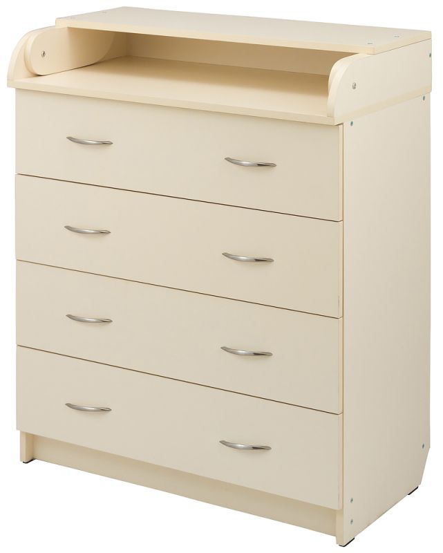 Пеленальный комод Babyroom Комод 4 тел.Big 102x80x50  ваниль