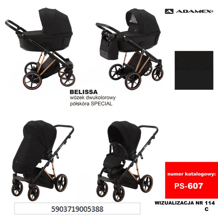 Коляска 2 в 1 Adamex Belissa Special Edidion PS-607