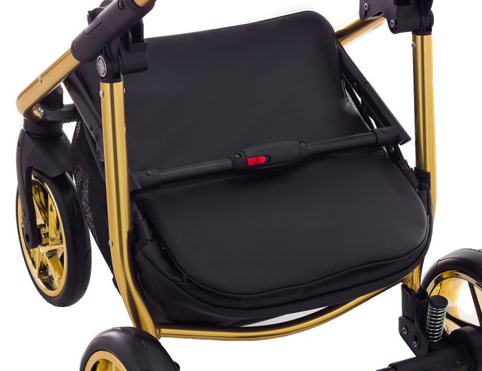 Коляска 2 в 1 Adamex Hybryd Plus Polar (Gold) Кожа 100% Y216А зеленый перламутр