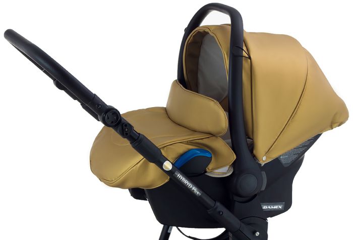 Автокресло Adamex Kite кожа 100% BR619 золотой