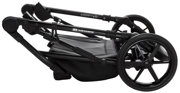 Коляска 2 в 1 Adamex Porto Light ECO кожа 100% SA-17 голубой