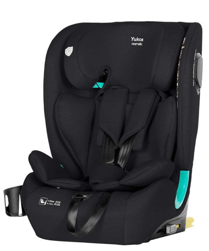 Автокресло CARRELLO Yukon CRL-15808 Midnight Black i-Size 76-150см ISOFIX с наклоном+подстаканник