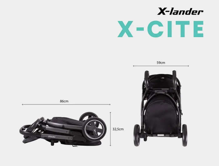 Коляска прогулочная X-Lander X-Cite Evening Grey