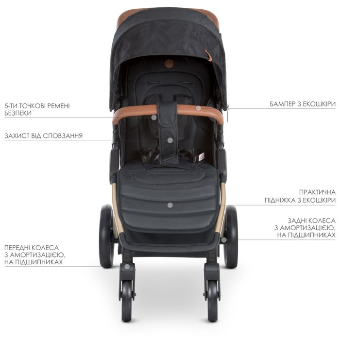 Прогулочная коляска El Camino DYNAMIC PRO Special Black