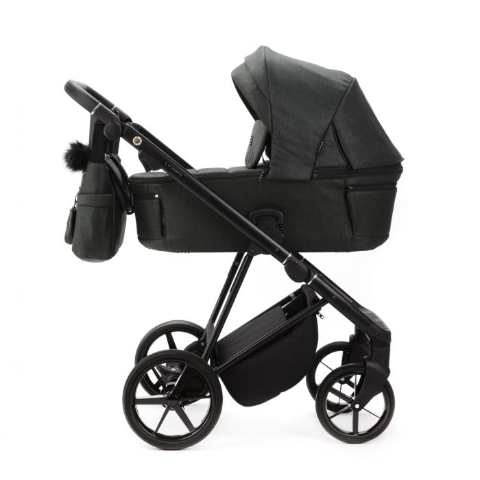 Коляска 2 в 1 Adamex Vasco TK-105 зеленая ткань
