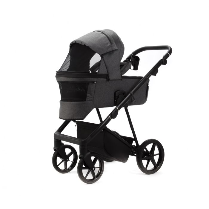Коляска 2 в 1 Adamex Vasco TK-57 графит ткань