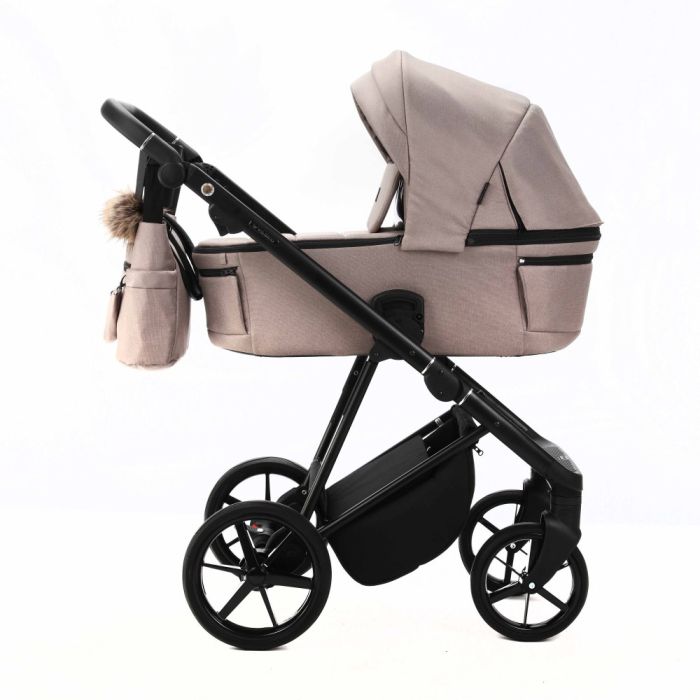 Коляска 2 в 1 Adamex Vasco TK-72 бежевая ткань