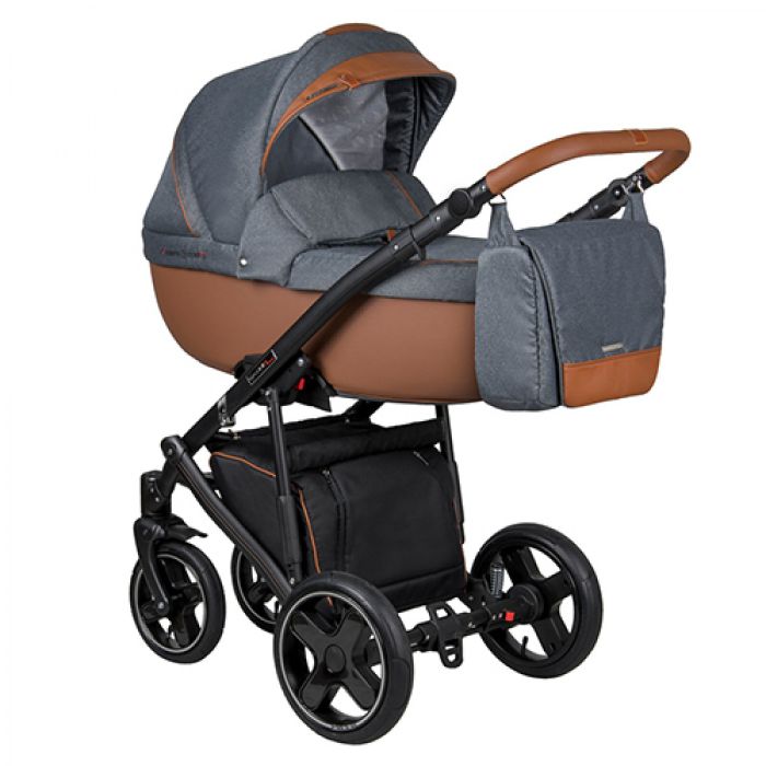 Коляска 2 в 1 Coletto Modena (02 сірий/коричневий)