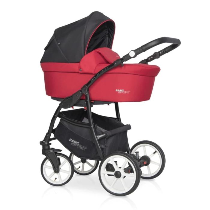 Коляска 2 в 1 Riko Basic Sport 06 Sport Red