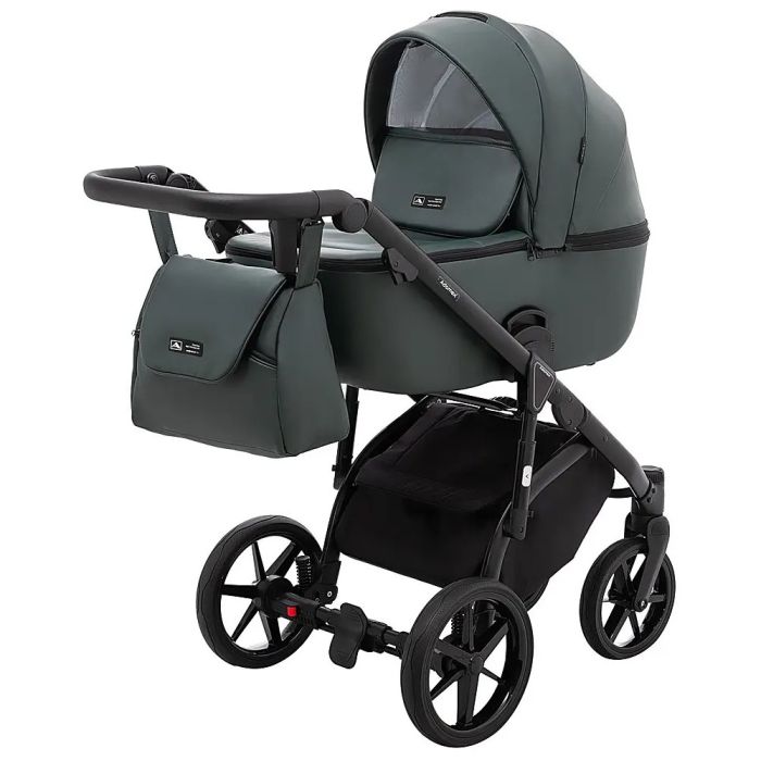 Коляска 2 в 1 Adamex Nola Eco SA-29 темно-зеленый