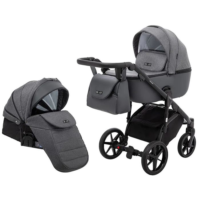 Коляска 2 в 1 Adamex Nola PS-58 графит