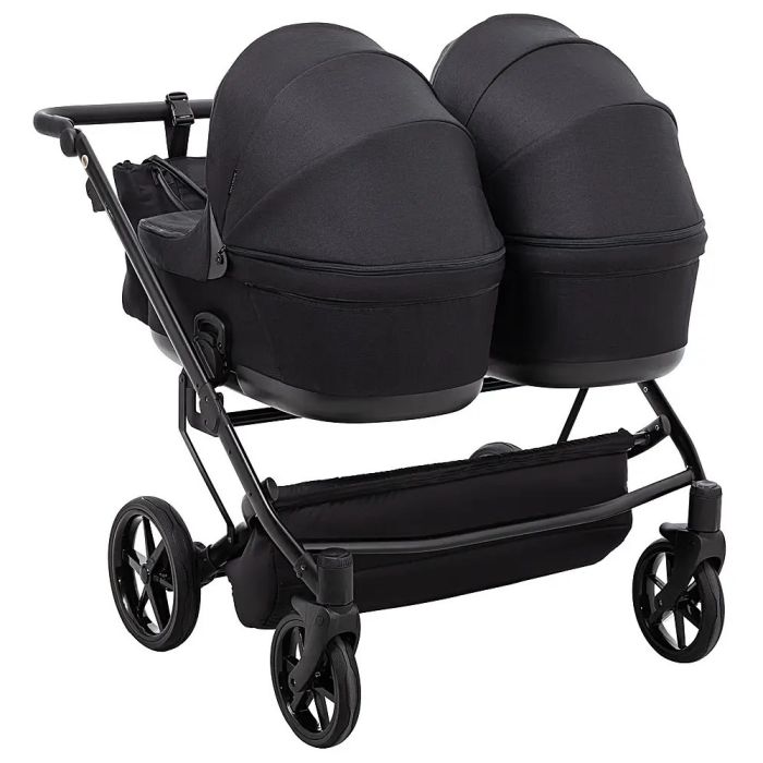Коляска 2 в 1 для двойни Adamex Leo Duo Tip Black (TК-53)