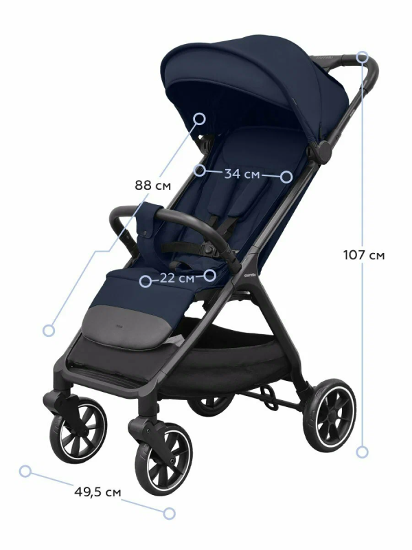 Прогулянкова коляска CARRELLO Forza CRL-5535 Aero Blue