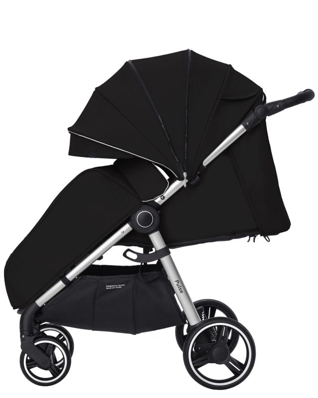 Коляска прогулянкова CARRELLO Pulse CRL-5507 Leather Black + дощовик L /1/