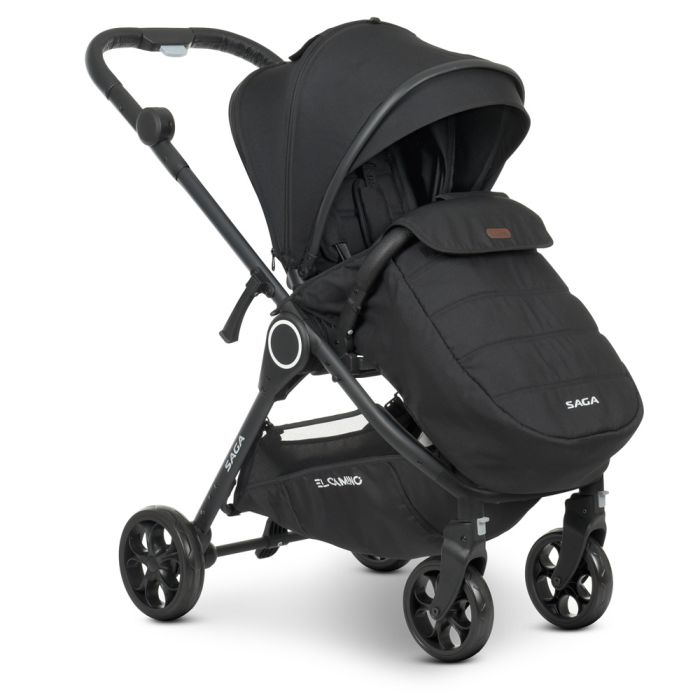 Коляска 2 в 1 El Camino SAGA ME 1085 Denim Black