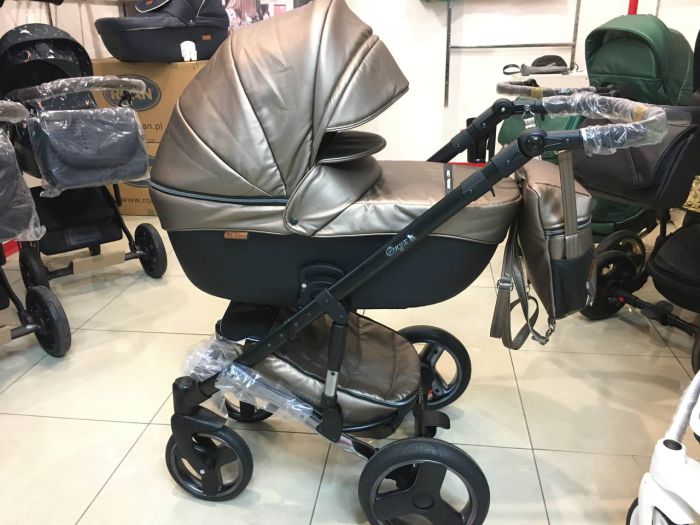 Коляска 2 в 1 Mikrus Onyx 71 бронза+черный