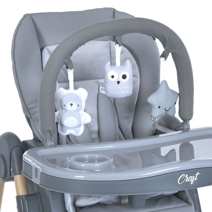 Стульчик для кормления El Camino CRAFT  ME 1115-W Gray