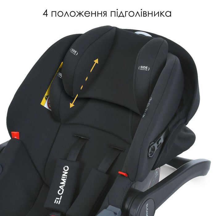 Автокресло El Camino i-KEEP ME 1186 Melange Jet Black