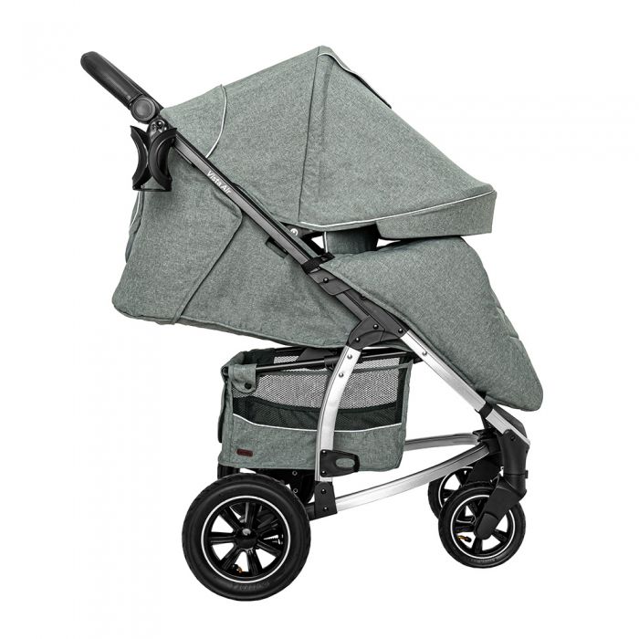 Коляска прогулянкова CARRELLO Vista CRL-5511 Olive Green в льоні + дощовик L /1/ MOQ