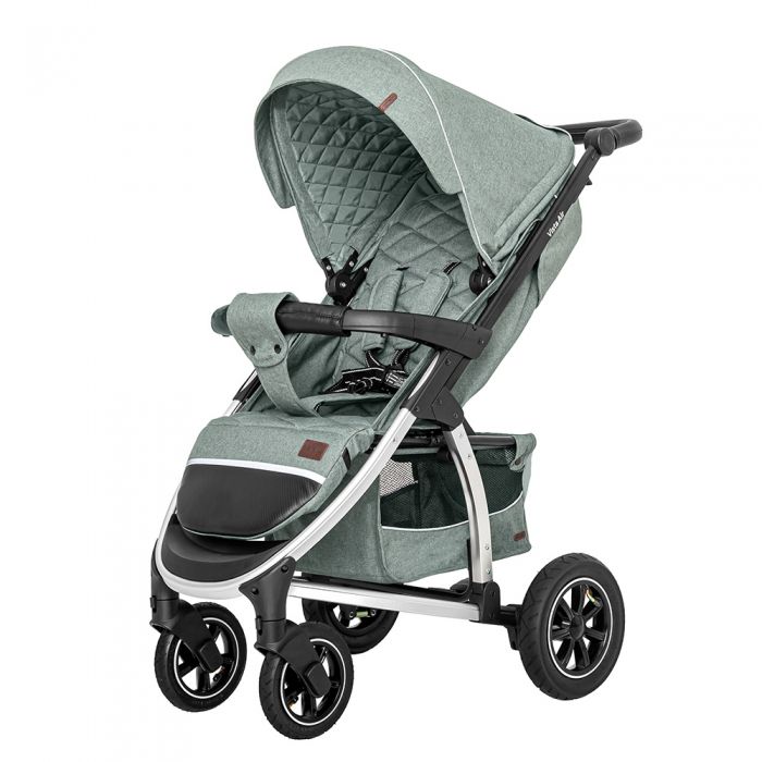 Коляска прогулянкова CARRELLO Vista CRL-5511 Olive Green в льоні + дощовик L /1/ MOQ
