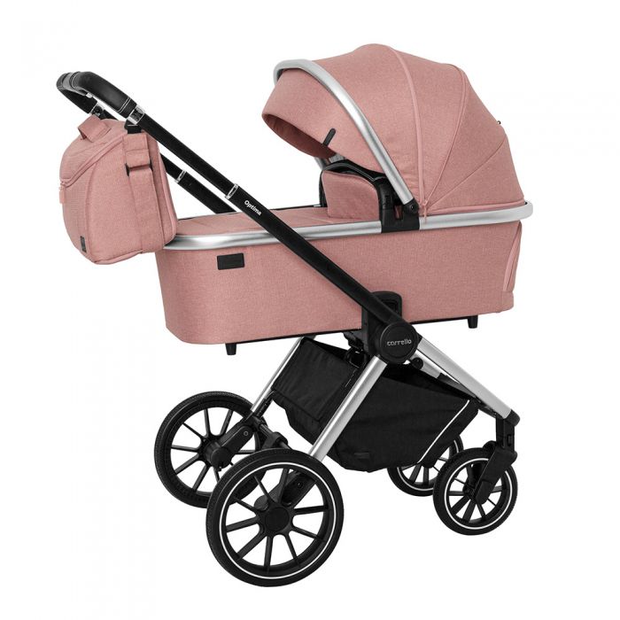 Коляска 2 в 1 CARRELLO Optima CRL-6503 Hot Pink в льне